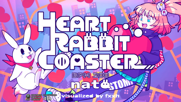 HEART RABBIT COASTER