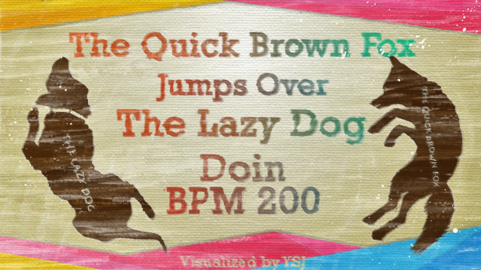 The Quick Brown Fox Jumps Over The Lazy Dog